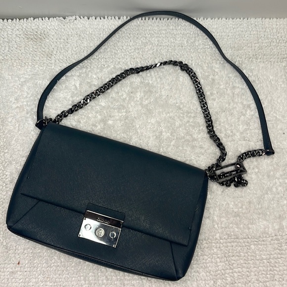 Calvin Klein. Navy Blue Leather Purse. New - Picture 1 of 6